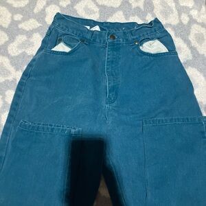 Blue High-Waisted Jeans western wear